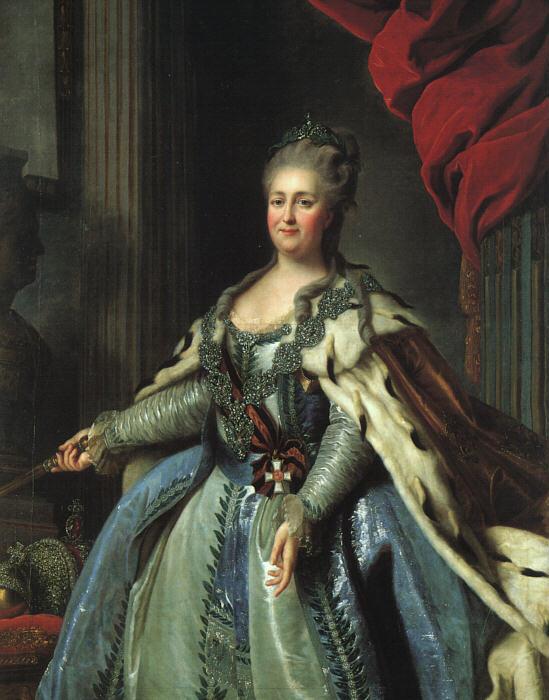 Fedor Rokotov Portrait of Catherine II Sweden oil painting art